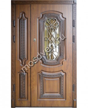 Входная дверь со стеклом SM-43 - купить от производителя Мосдвери Входная дверь со стеклом SM-43