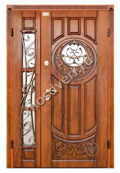 Двухстворчатая входная дверь в квартиру DDV-29 - купить от производителя Мосдвери Двухстворчатая входная дверь в квартиру DDV-29