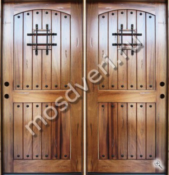 Элитная входная дверь с отделкой вагонкой и ковкой - купить от производителя Мосдвери Элитная входная дверь с отделкой вагонкой и ковкой